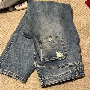 Black Label Blue Distressed Women Jeans